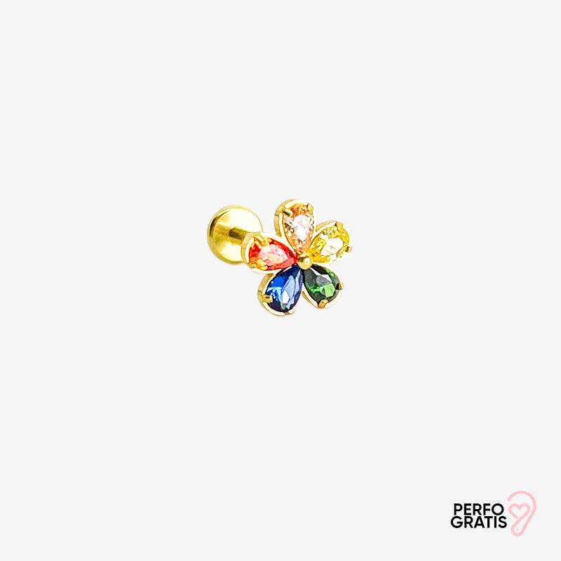 COLORFUL FLOWER PIERCING