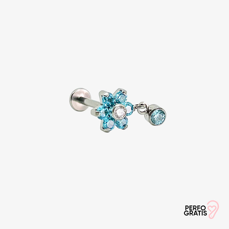 PIERCING TURQUOISE FLOWER