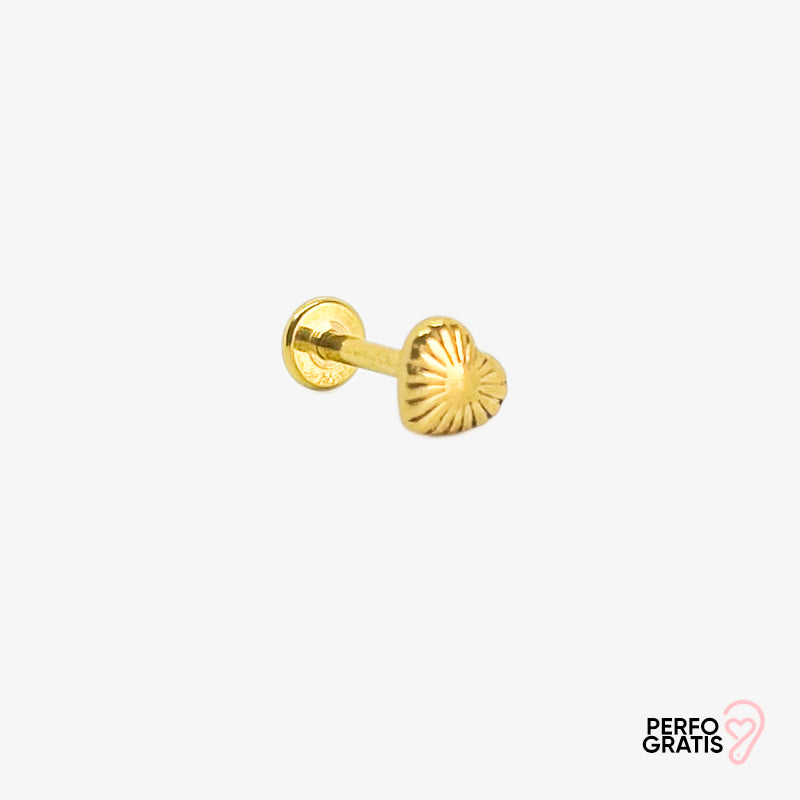 PIERCING GOLDEN HEART