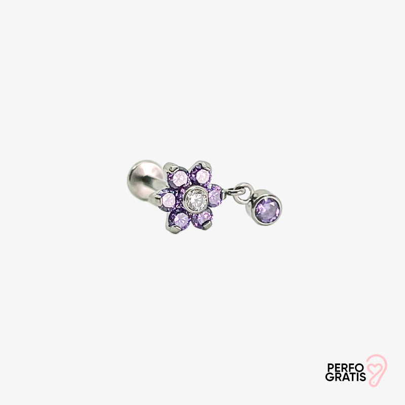 PIERCING PURPLE FLOWER