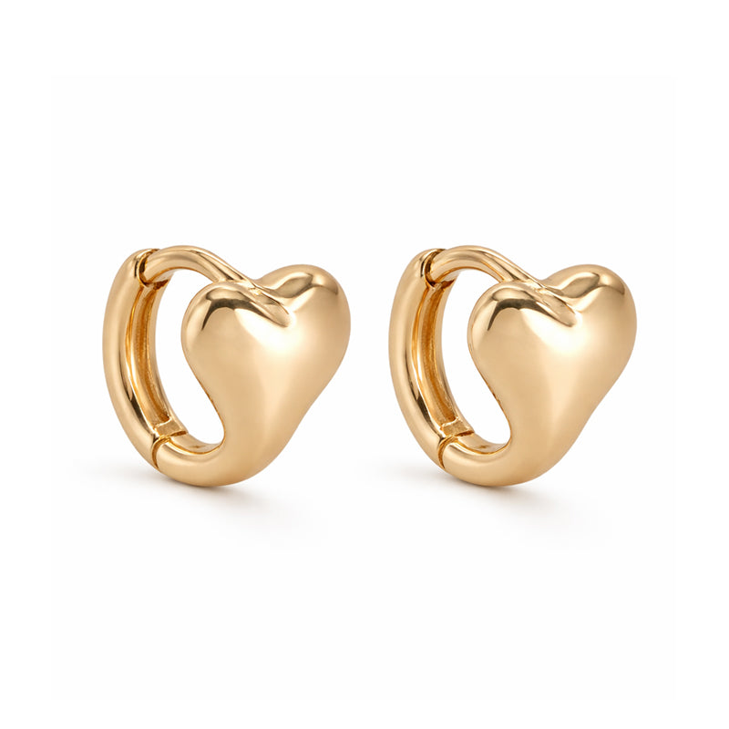HOOP GOLDEN HEART
