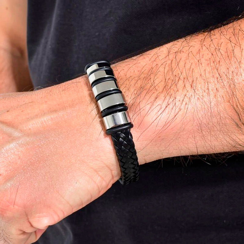 PULSERA STEEL BLACK