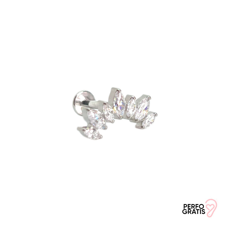 PIERCING SILVER LEAVES +