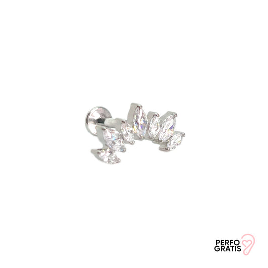 PIERCING SILVER LEAVES +