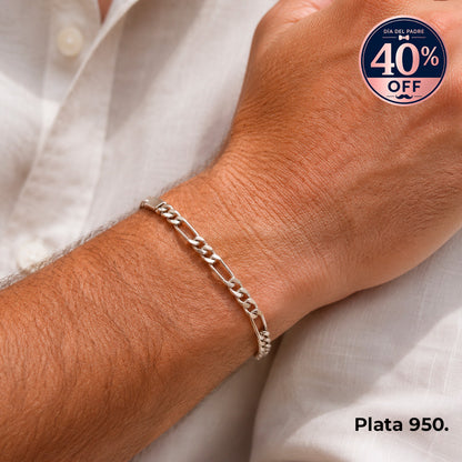 PULSERA FIGARO (plata 950)