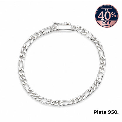 PULSERA FIGARO (plata 950)