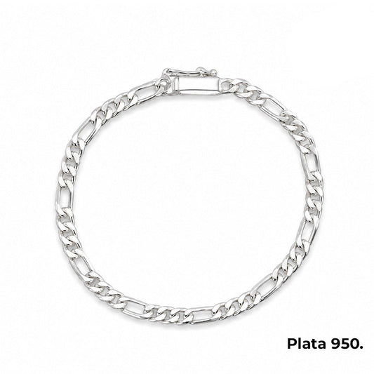PULSERA FIGARO (plata 950)