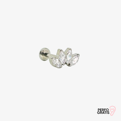 PIERCING SILVER LEAVES