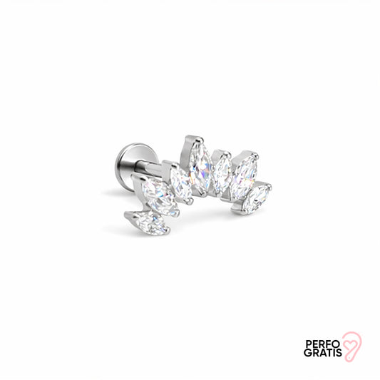 PIERCING SILVER LEAVES +