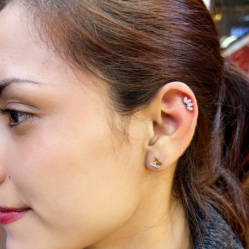 PIERCING SILVER LEAVES