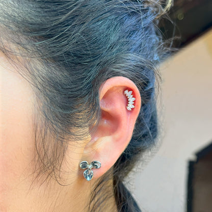 PIERCING SILVER LEAVES +